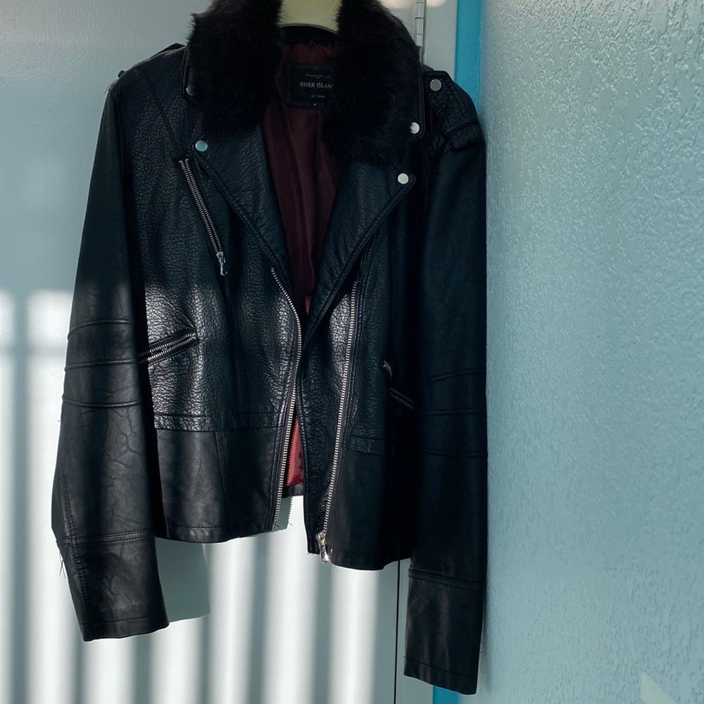 River island leather Womens jacket.